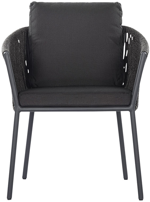 Catalina Outdoor Dining Chair  -  Charcoal - Outdoor Dining Chair