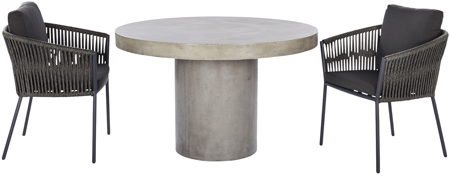Catalina Outdoor Dining Chair  -  Charcoal - Outdoor Dining Chair