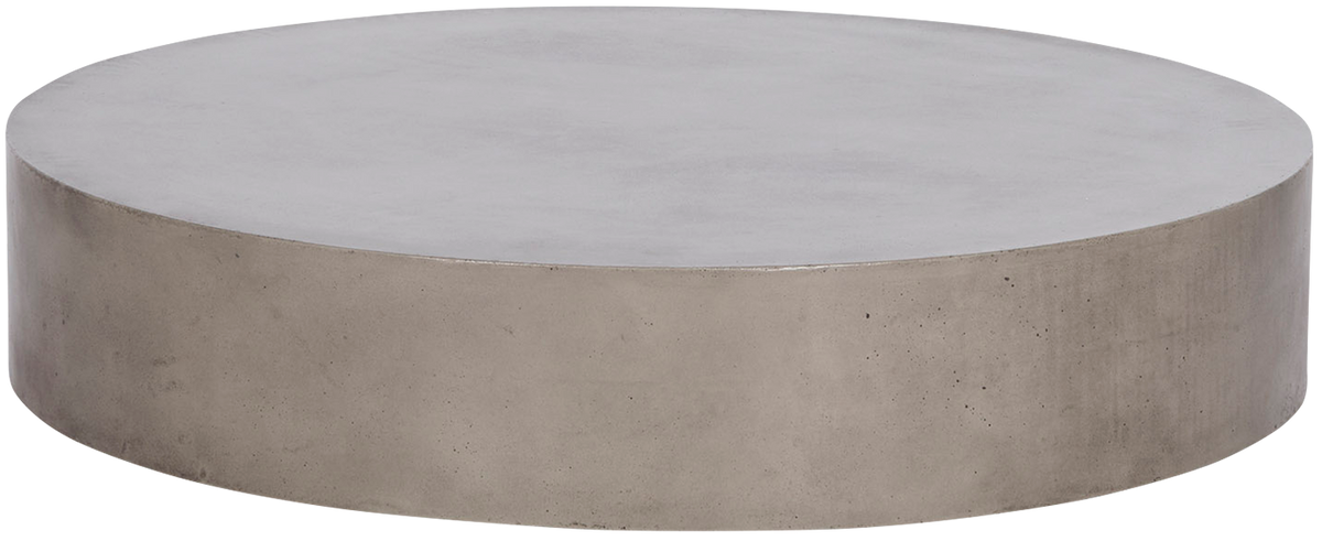 Monaco Round Concrete Coffee Table - Grey - Coffee Table
