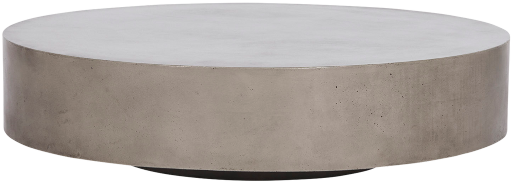 Monaco Round Concrete Coffee Table - Grey - Coffee Table