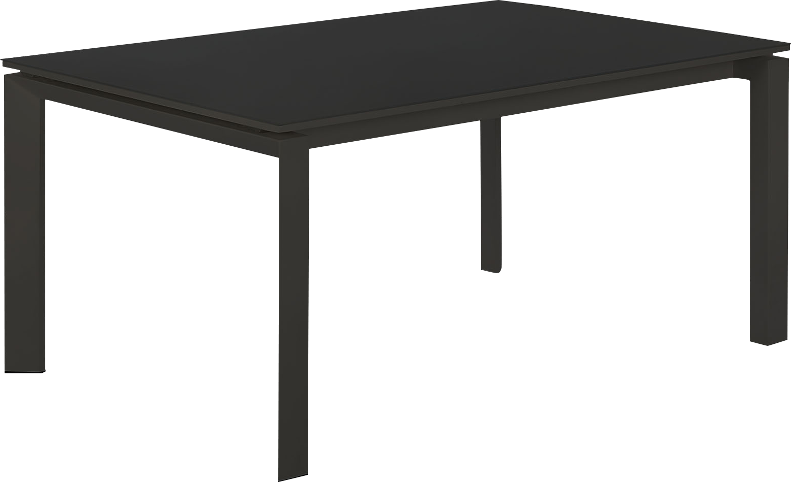 Houston Outdoor Extension Dining Table 79"  -  Charcoal - Outdoor Dining Table