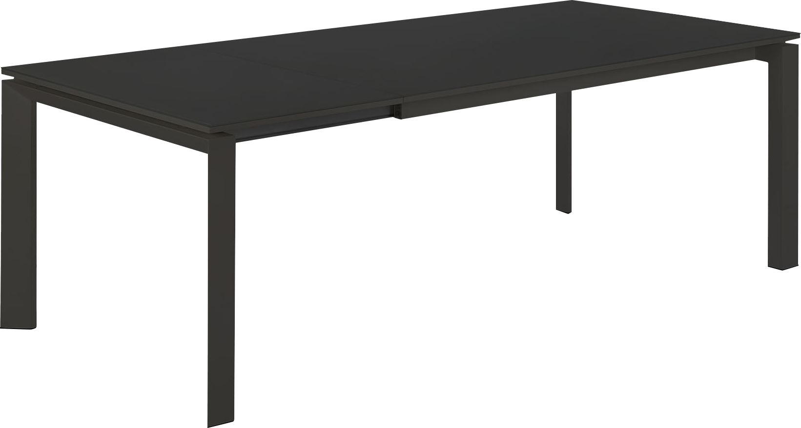 Houston Outdoor Extension Dining Table 79"  -  Charcoal - Outdoor Dining Table