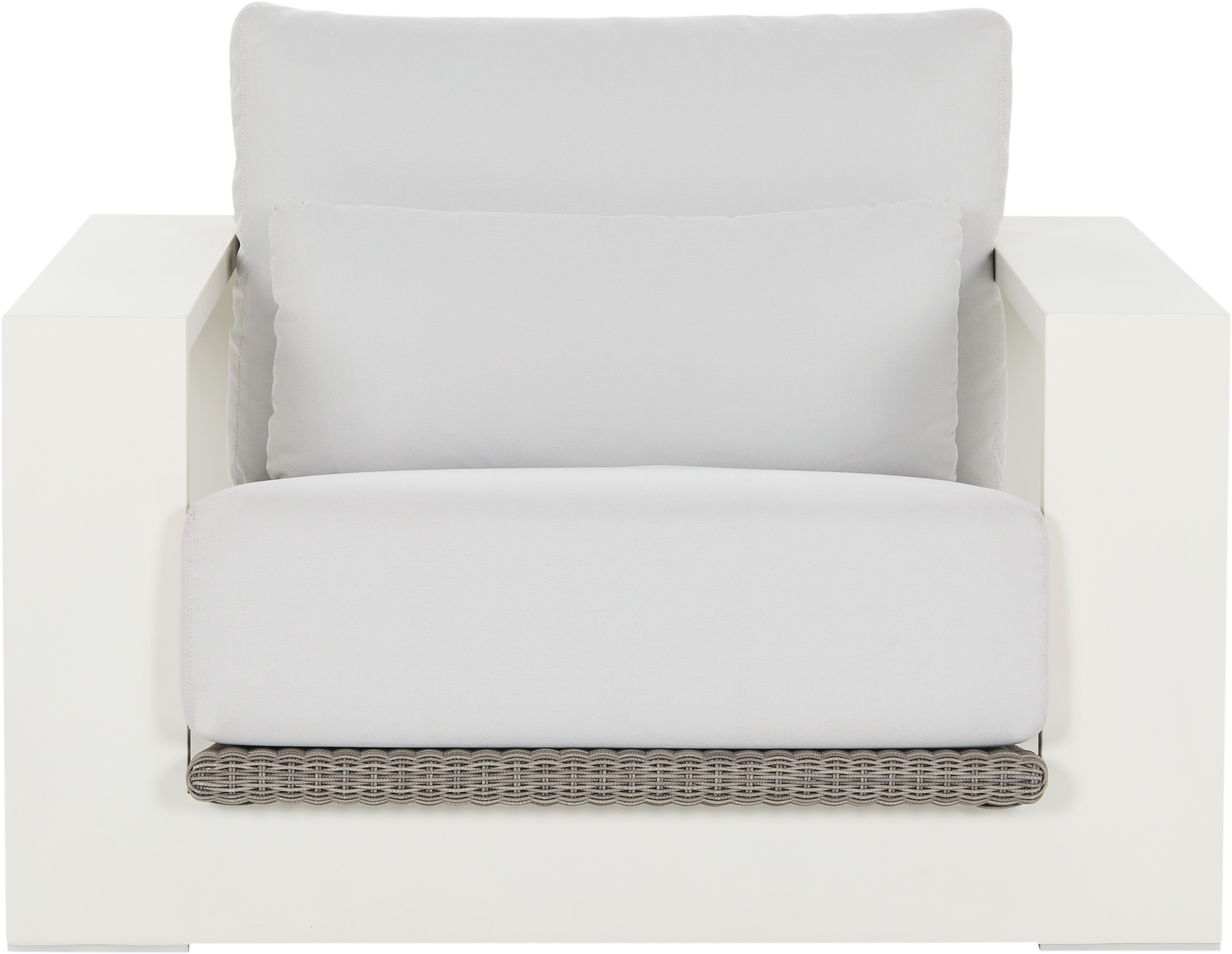 Cuba Outdoor Lounge Chair  - White - Outdoor Chair