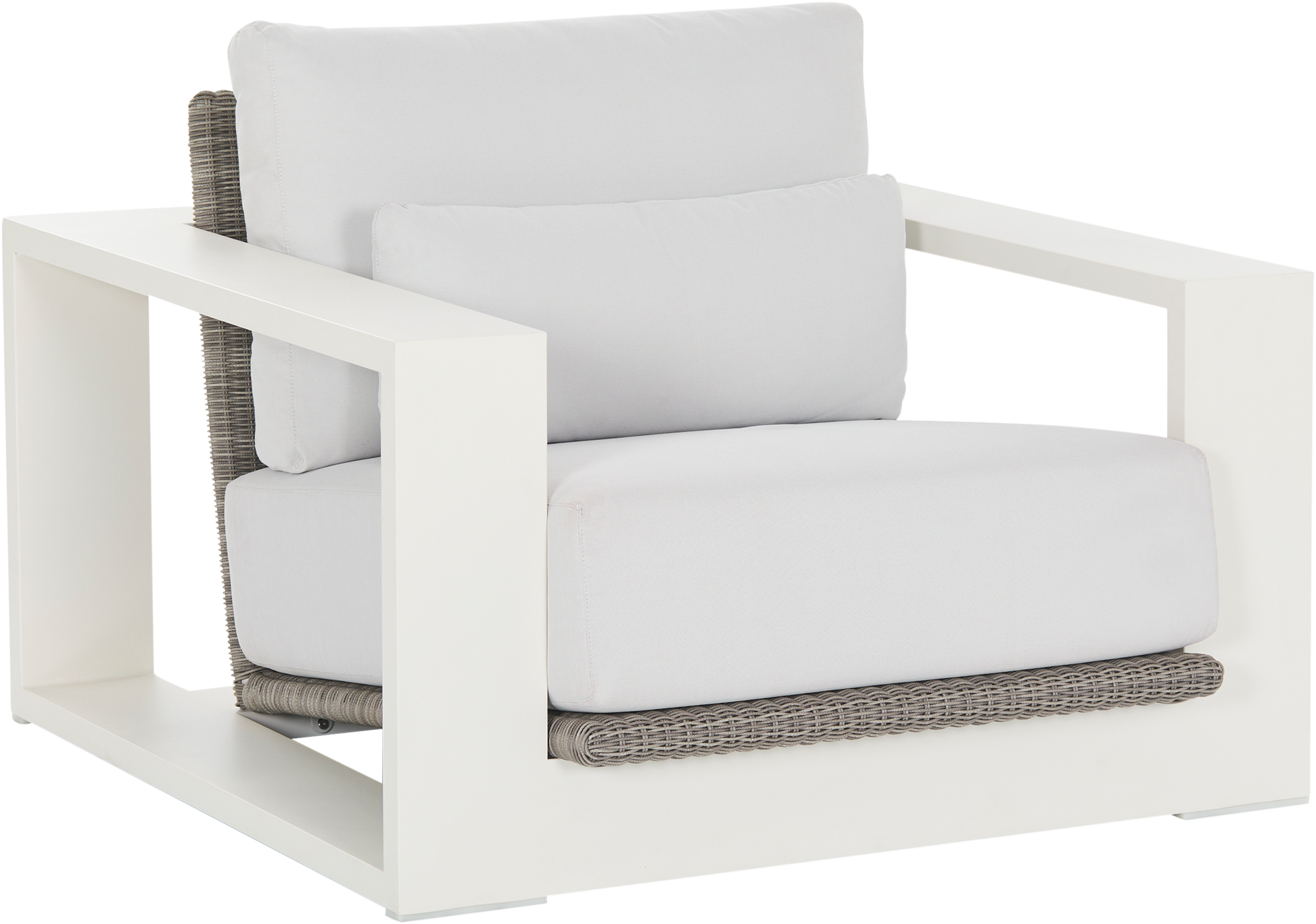 Cuba Outdoor Lounge Chair  - White - Outdoor Chair