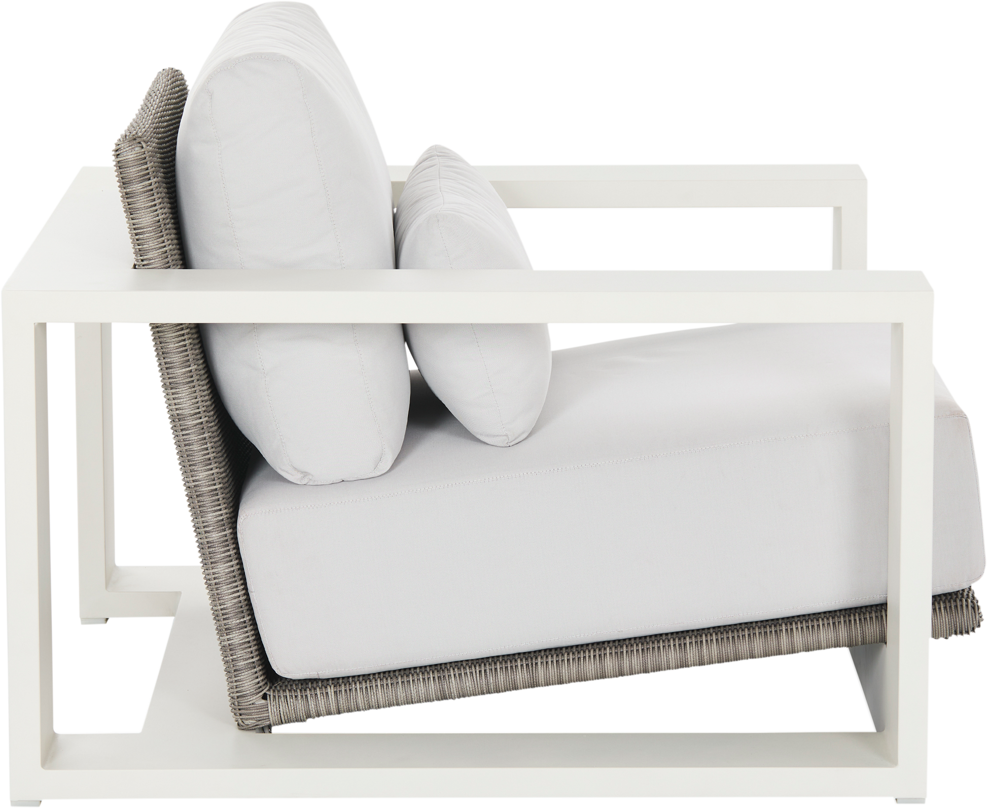 Cuba Outdoor Lounge Chair  - White - Outdoor Chair