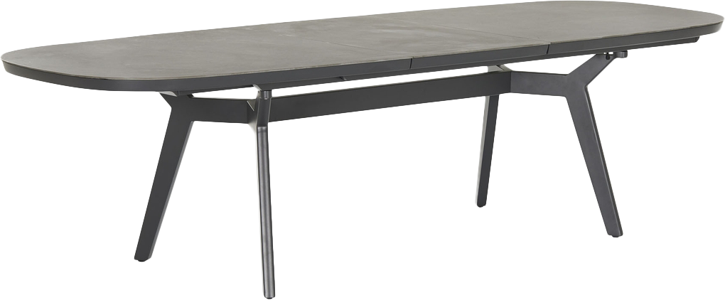Malibu Extension Dining Table  -  Charcoal - Dining Table