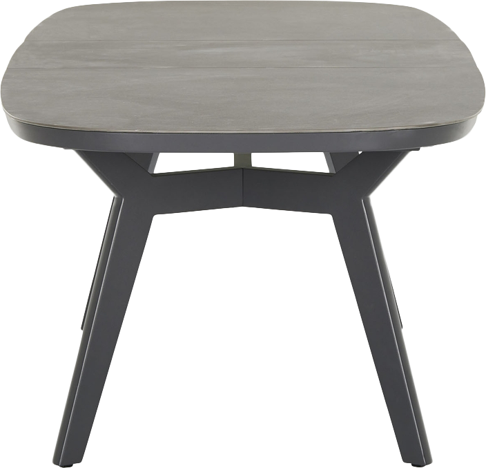 Malibu Extension Dining Table  -  Charcoal - Dining Table