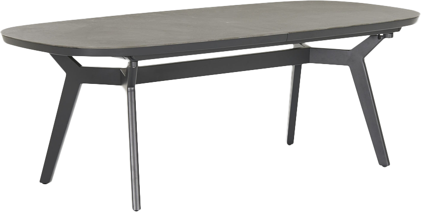 Malibu Extension Dining Table - Charcoal