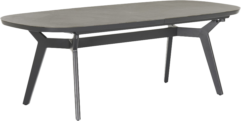 Malibu Extension Dining Table  -  Charcoal - Dining Table