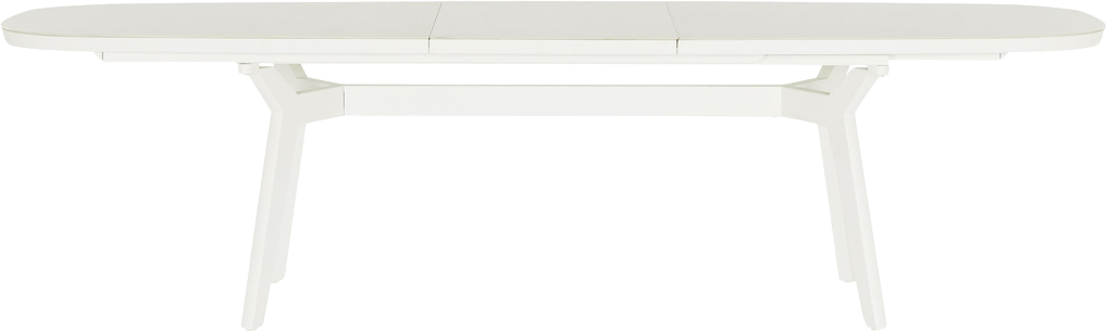 Malibu Extension Dining Table  -  White - Outdoor Dining Table