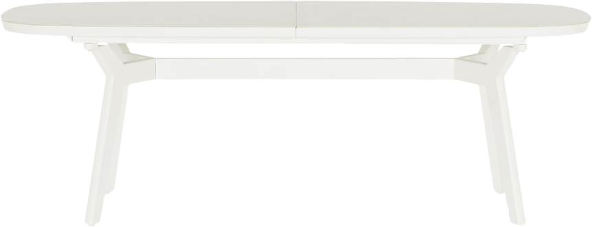 Malibu Extension Dining Table  -  White - Outdoor Dining Table