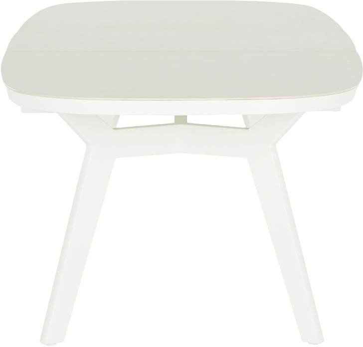 Malibu Extension Dining Table  -  White - Outdoor Dining Table