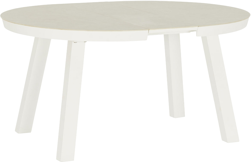 St Martin Round Extension Dining Table  -  White - Dining Table