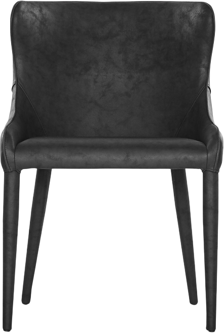 Markson Dining Chair  -  Black Vegan Leather - Dining Chair