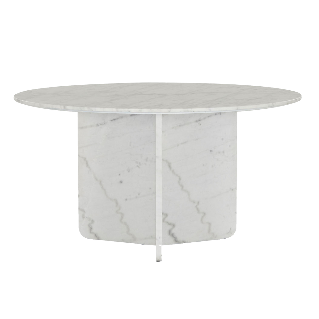 Como Marble Round Dining Table  -  55" - Dining Table