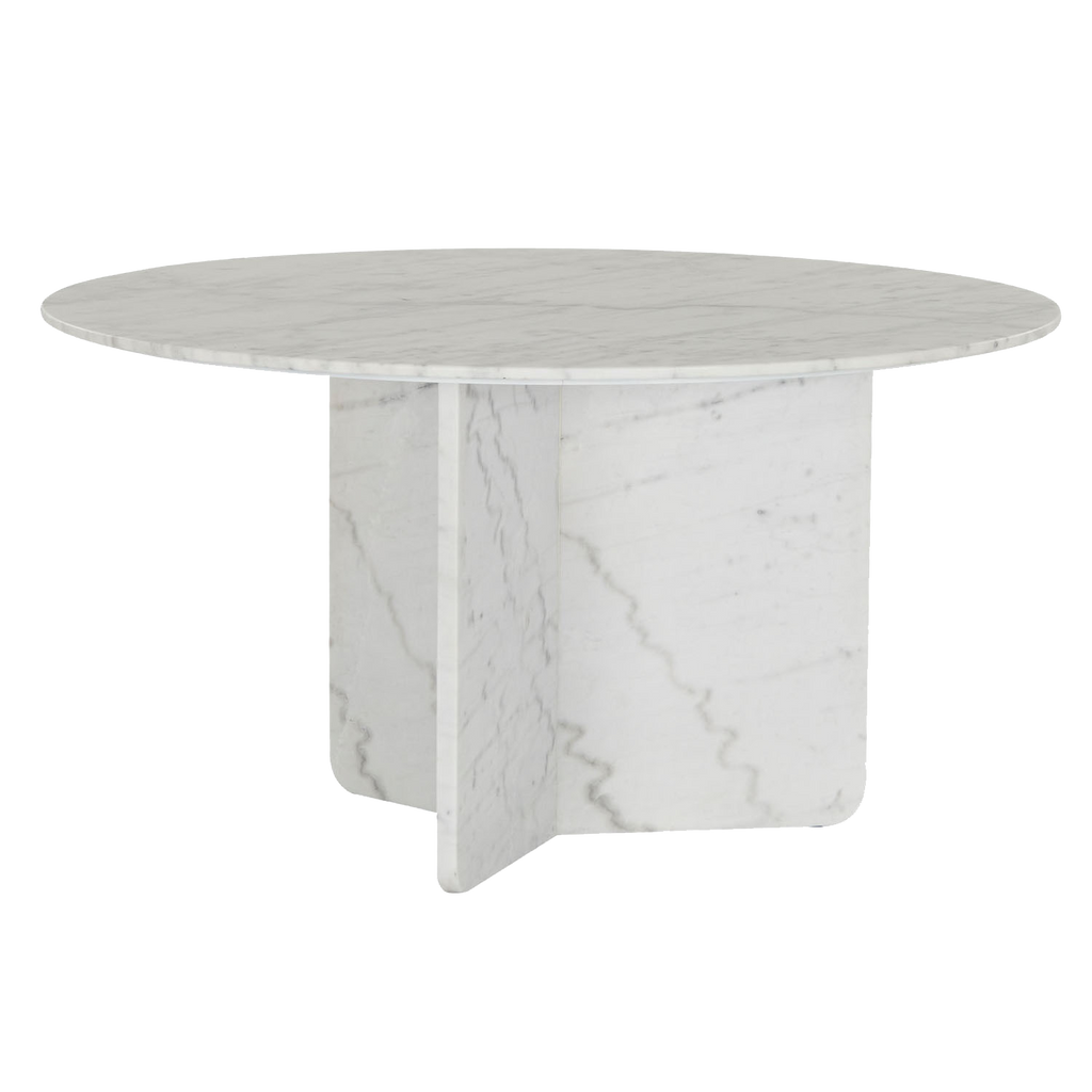 Como Marble Round Dining Table  -  55" - Dining Table