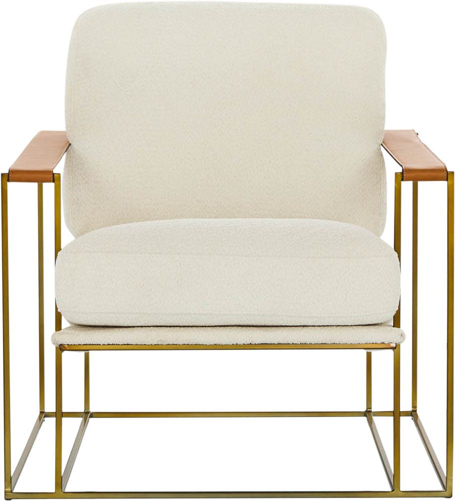 Oryan Occasional Chair  - Boucle White - Accent Chair