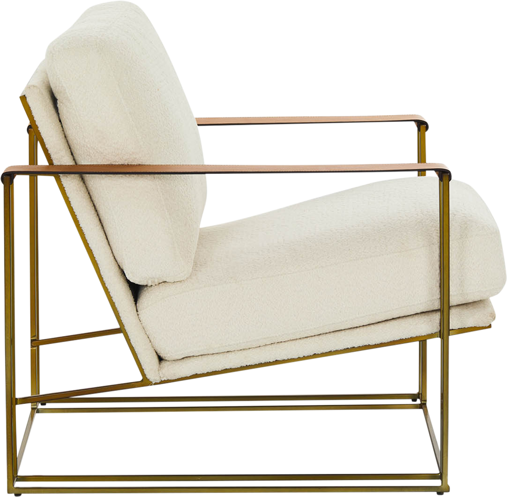 Oryan Occasional Chair  - Boucle White - Accent Chair