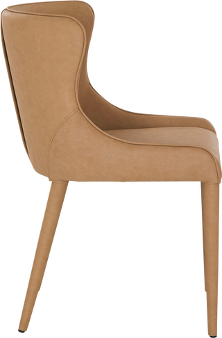 Markson Dining Chair Tan Vegan Leather
