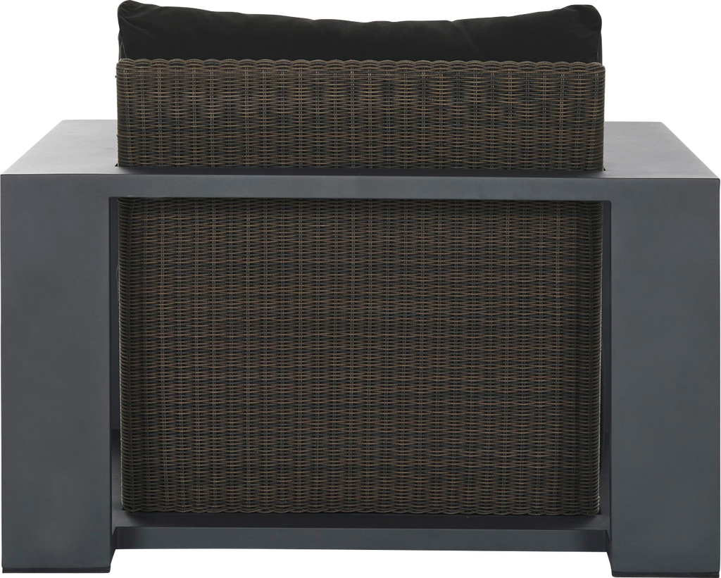 Cuba Outdoor Lounge Chair  -  Charcoal - Outdoor Chair