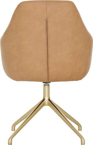 Tan and best sale gold office chair