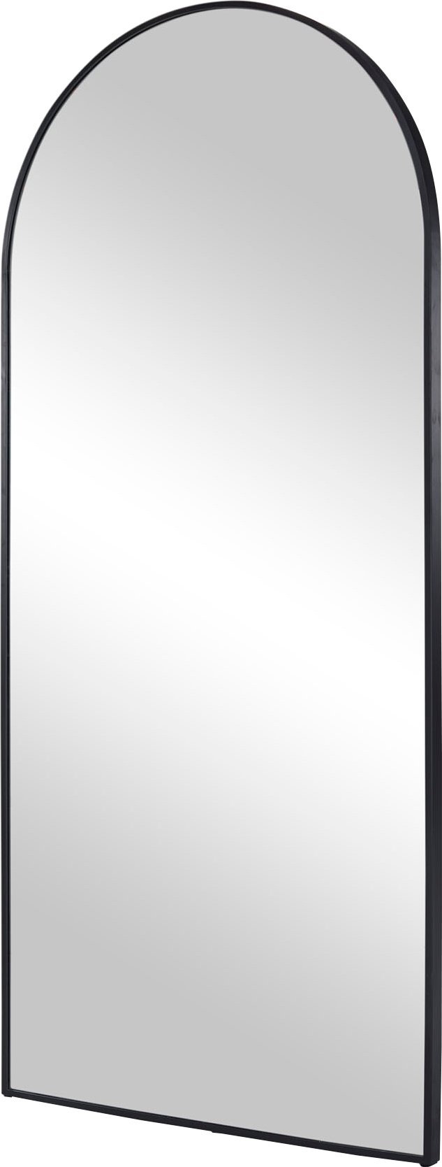 Charlotte Arch Floor Mirror  -  Black - Floor Mirror