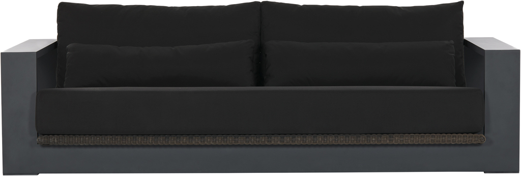Cuba Outdoor Sofa  -  Charcoal - Outdoor Sofa