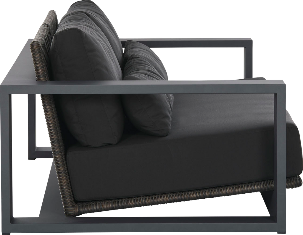 Cuba Outdoor Sofa  -  Charcoal - Outdoor Sofa