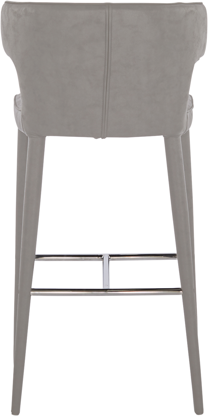 Melrose Kitchen Stool  -  Grey Vegan Leather - Counter Stool
