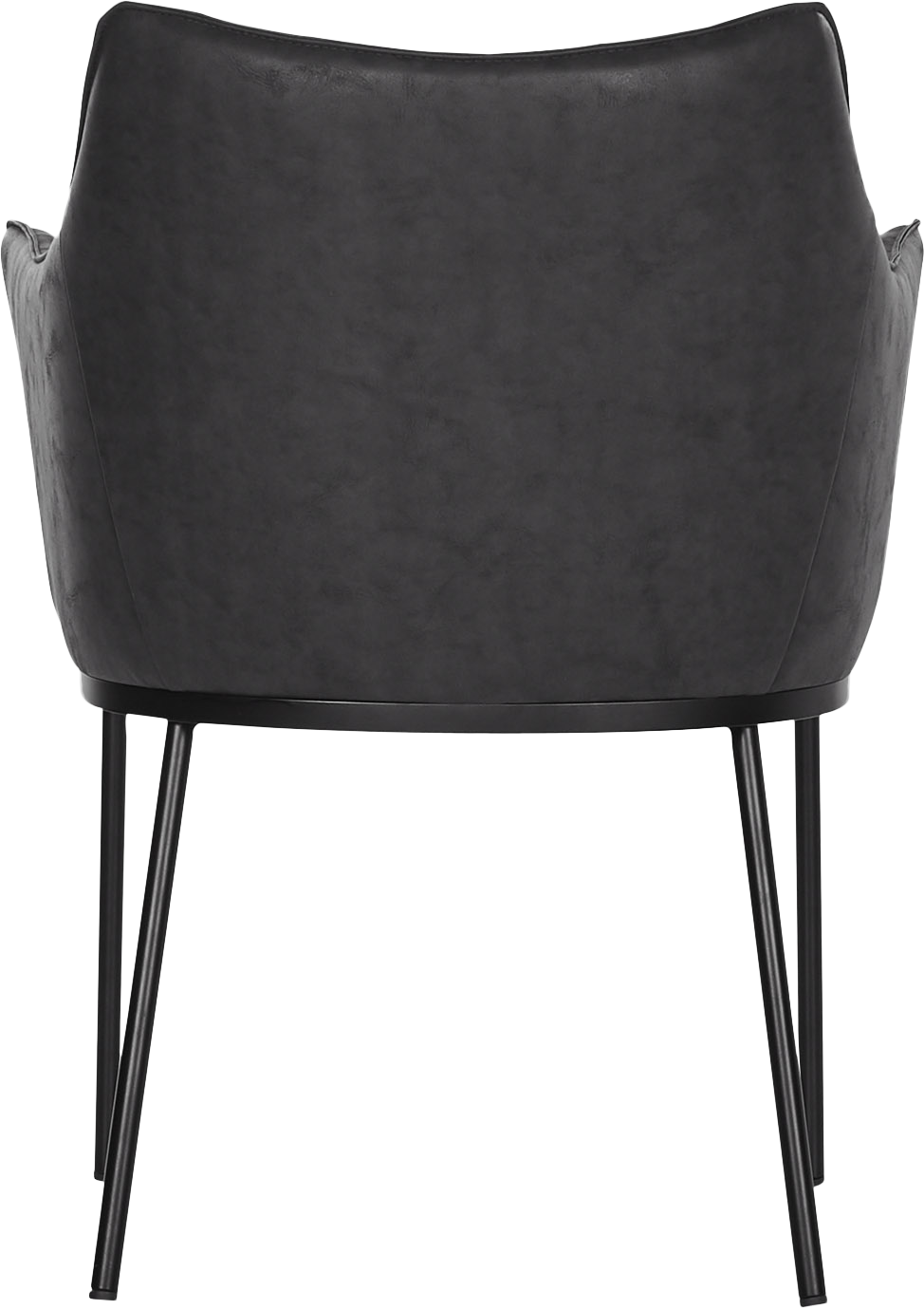 St James Dining Chair  -  Black Vegan Leather - Dining Chair