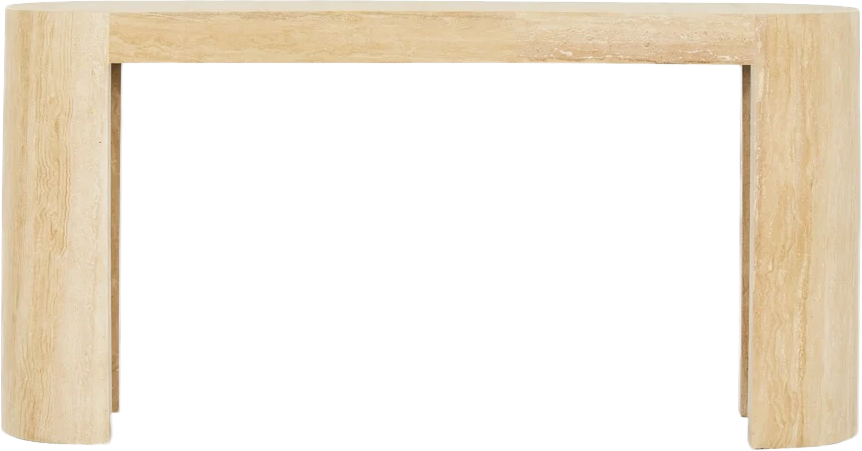 Veneta Travertine Console Table - Console Table