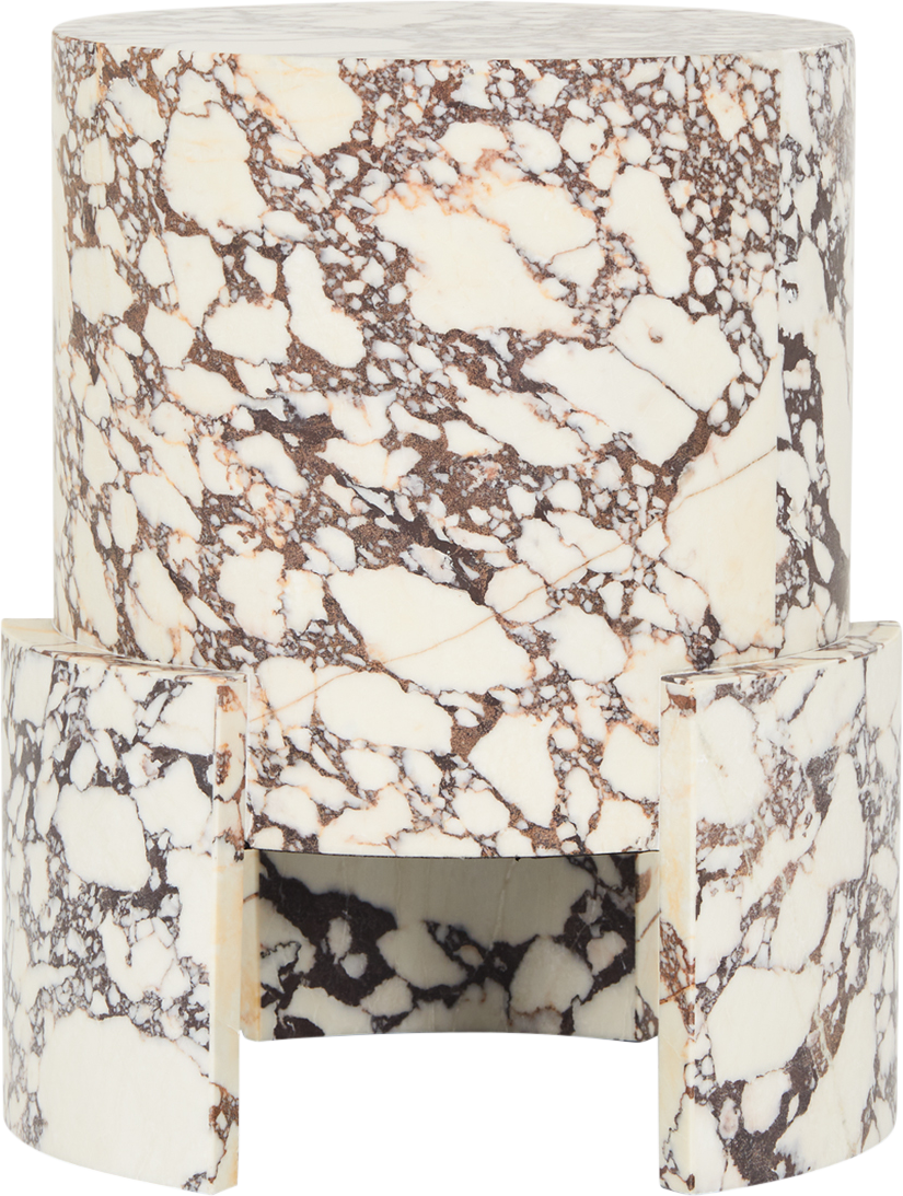 Tribeca Marble Side Table  -  Calacatta - Side Table