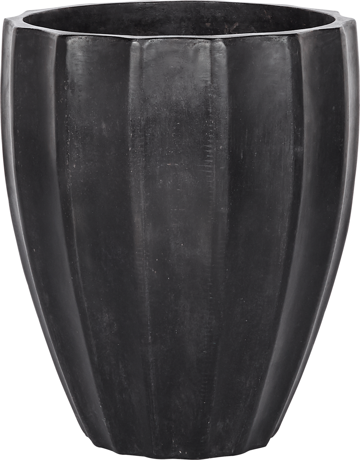 Allia Concrete Black Planter  -  Large - Planter
