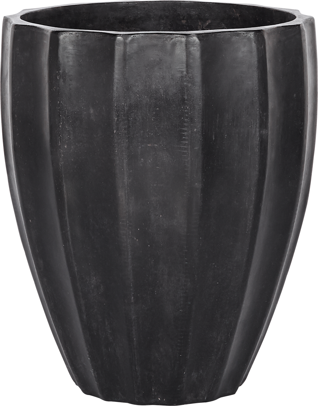 Allia Concrete Black Planter  -  Large - Planter