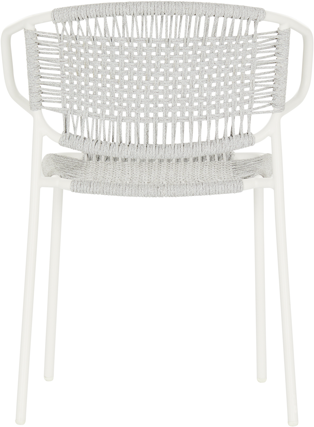 Cruz Outdoor Dining Chair  -  White/Light Grey - Outdoor Dining Chair