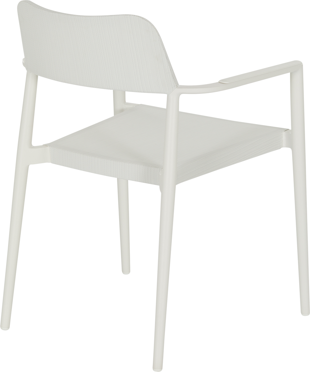 Cuba Outdoor Dining Chair  -  Light Grey - Outdoor Dining Chair