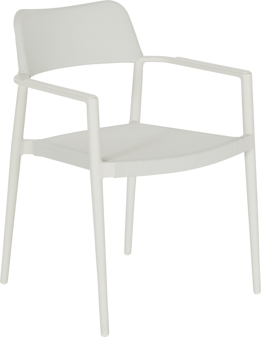 Cuba Outdoor Dining Chair  -  Light Grey - Outdoor Dining Chair