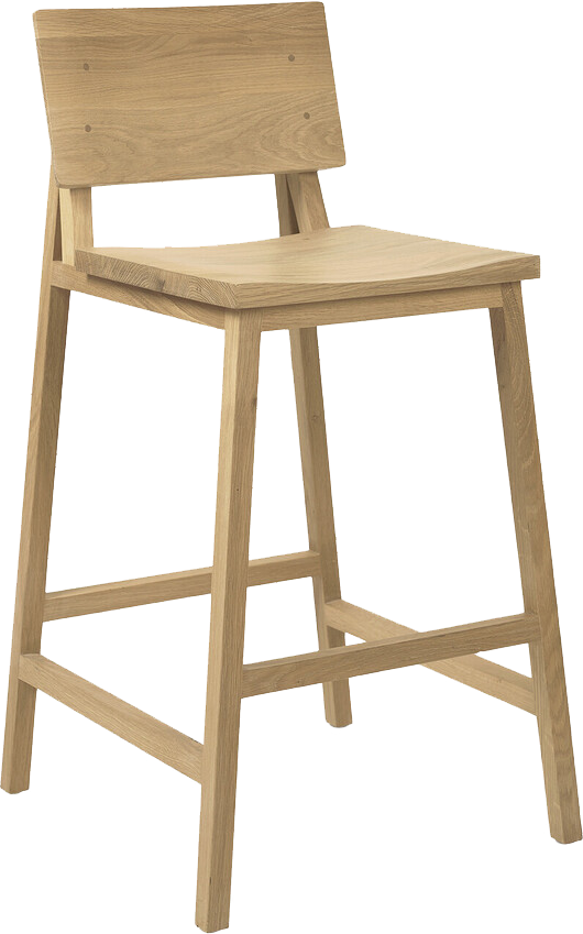 Liam Counter Stool - Oak - Counter Stool