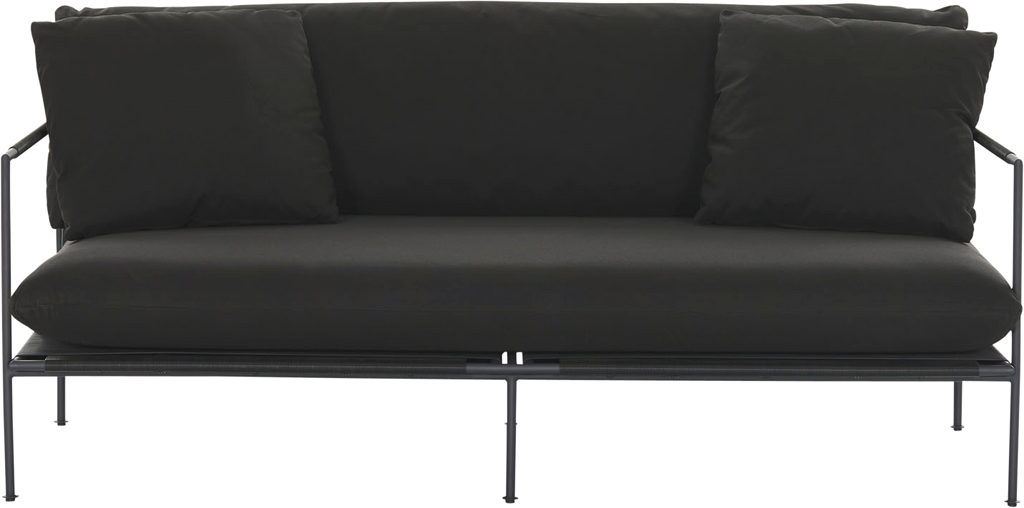 Malmo Outdoor Sofa - 2 Seat - Black - Outdoor Sofa
