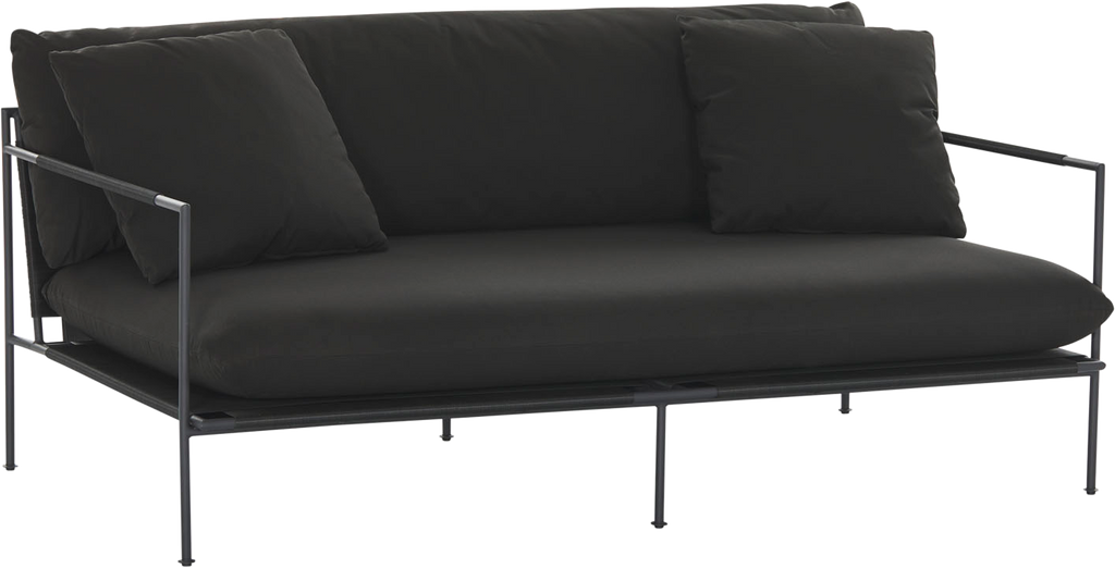 Malmo Outdoor Sofa - 2 Seat - Black - Outdoor Sofa