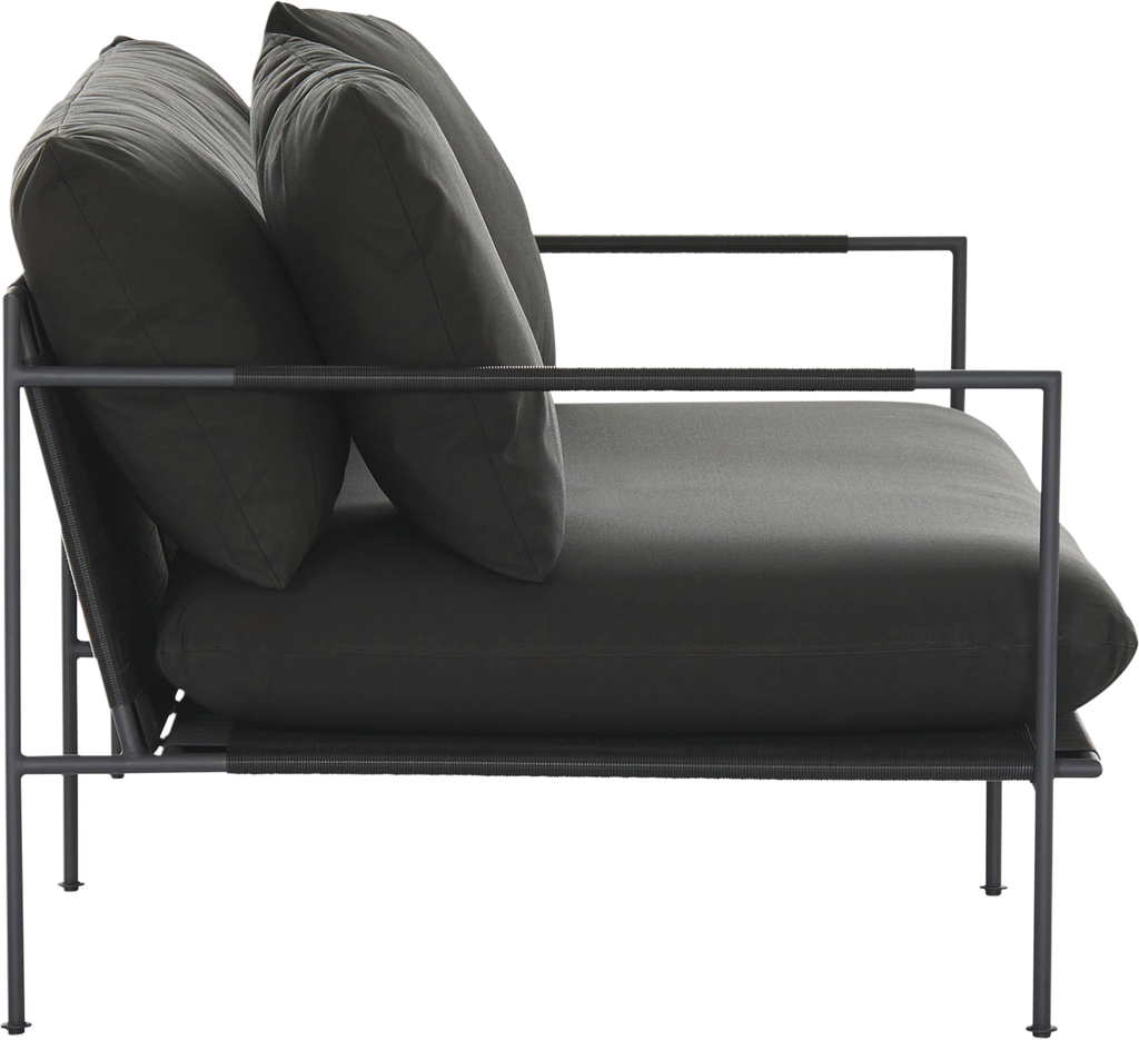 Malmo Outdoor Sofa - 2 Seat - Black - Outdoor Sofa
