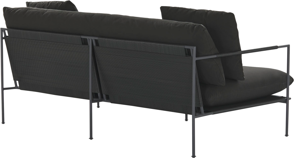 Malmo Outdoor Sofa - 2 Seat - Black - Outdoor Sofa