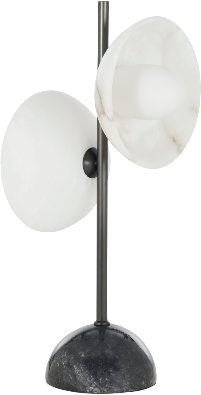 Zephyr Alabaster Table Lamp White
