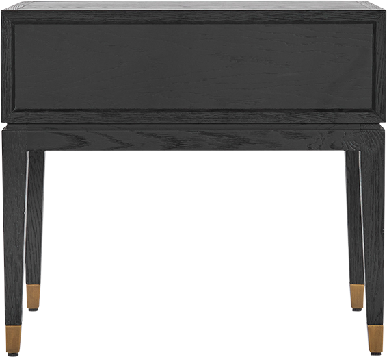 Hermitage Side Table Black/Brass