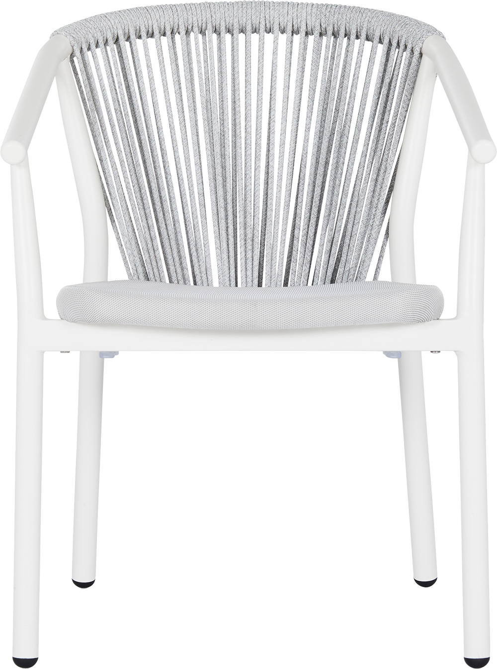 Marco Outdoor Dining Chair - White/Grey - Outdoor Chair