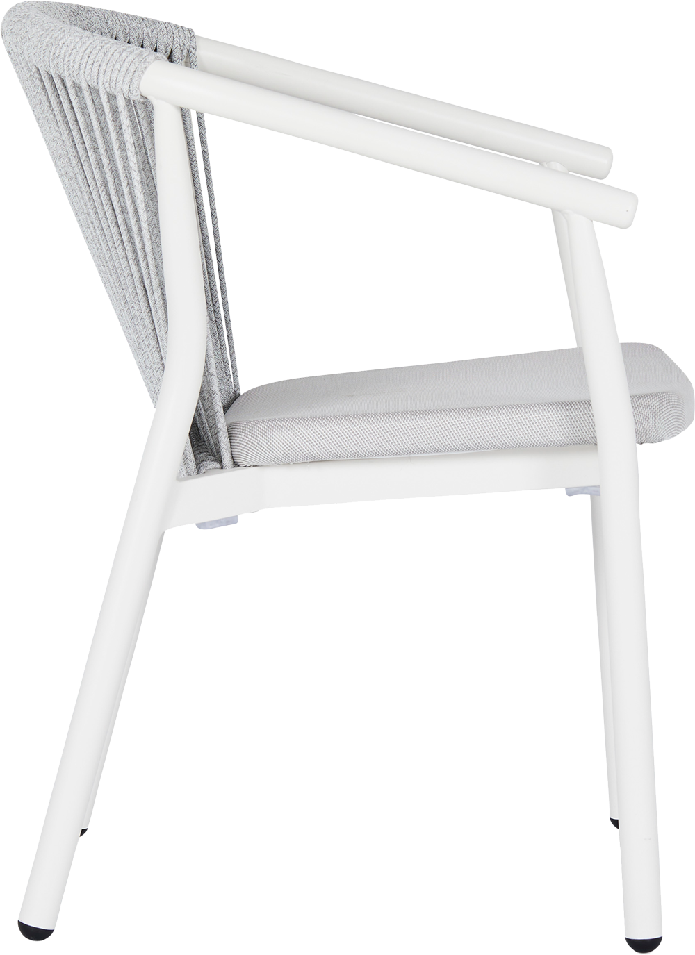 Marco Outdoor Dining Chair - White/Grey - Outdoor Chair